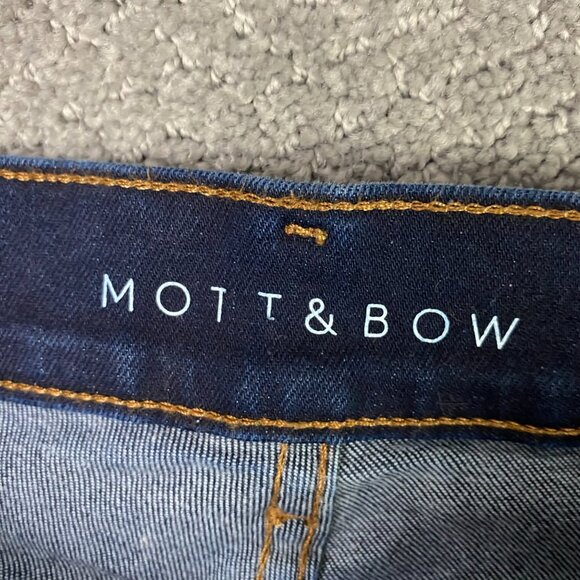 Mott & Bow Jeans 32 x 32 Measures 31 x 31.5 Blue Slim Staple Rinse Stretch and - Picture 6 of 13